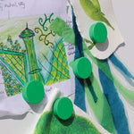 Medium Marker Magnets Green 25mm x 8mm Pack of 20