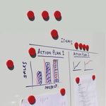Small Marker Magnets Red 20mm x 8mm Pack of 24