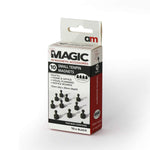 Small Tenpin Magnets Black 12mm x 20mm Pack of 10