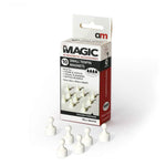 Small Tenpin Magnets White 12mm x 20mm Pack of 10