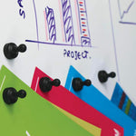 Large Tenpin Magnets Black 20mm x 25mm Pack of 10