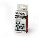 Large Tenpin Magnets Black 20mm x 25mm Pack of 10