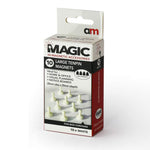 Large Tenpin Magnets White 20mm x 25mm Pack of 10
