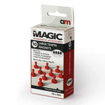 Large Tenpin Magnets Red 20mm x 25mm Pack of 10