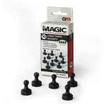 Large Tenpin Magnets Black 20mm x 25mm Pack of 10