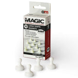 Large Tenpin Magnets White 20mm x 25mm Pack of 10