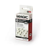 Small Tenpin Magnets White 12mm x 20mm Pack of 10
